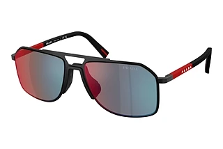 Prada Linea Rossa PS B51S 1BO08F Dark Grey Mirror Blue/RedMatte Black