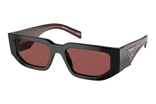 Prada PR 09ZS 11F08S Dark VioletBlack Etruscan Marble