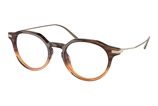 Prada PR 12YS 13B05R Photo Clear BrownMoro Gradient Amber