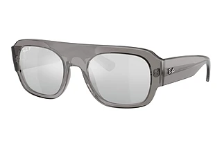 Ray-Ban RB2218 668482 Grey Mirror Gradient Silver PolarizedTransparent Grey