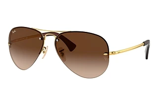 Ray-Ban RB3449 001/13 Brown GradientArista Gold