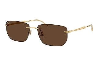 Ray-Ban RB3768 001/73 Dark BrownArista Gold