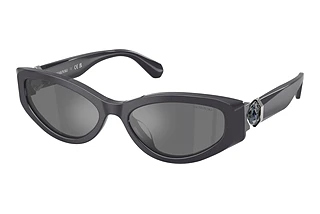 Swarovski SK6045U 10836G Grey Mirror BlackDark Grey