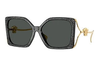Versace VE4502U 550787 Dark GreyBlack Strass Crystal