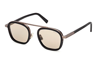 Zegna EZ0278 48E braunGlänzend Dunkelbraun